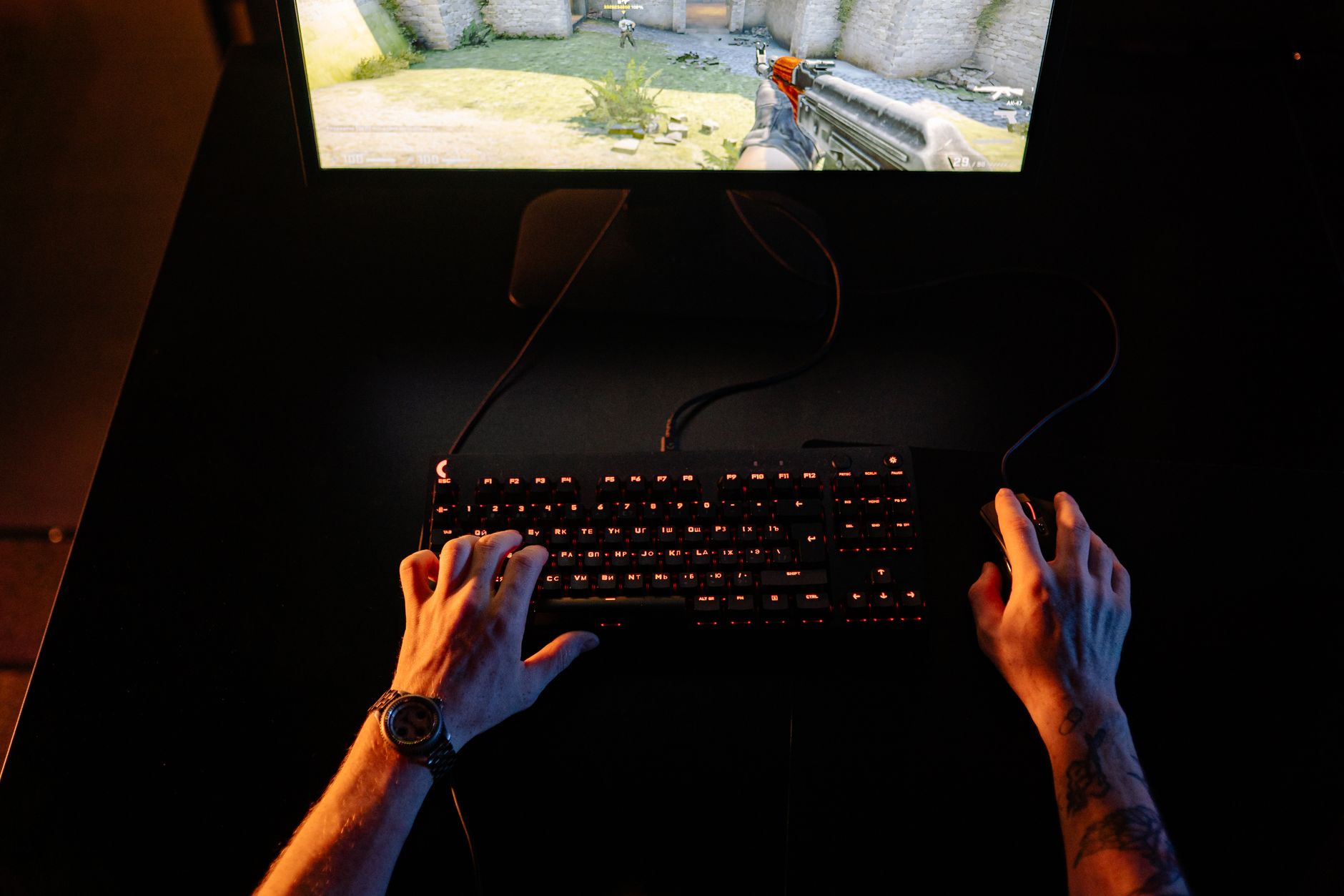 Player engaging with an Australian-made indie video game, displaying colorful graphics